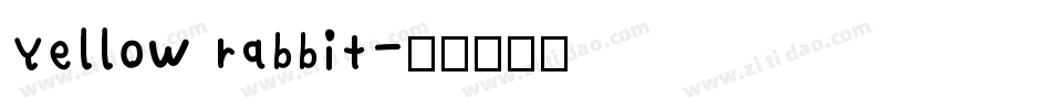 Yellow rabbit字体转换